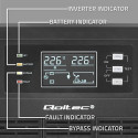 Qoltec 52283 katkestusteta toiteallikas UPS | 6kVA | 6000W | võimsustegur 1.0 | LCD | EPO | USB | on