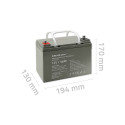 Qoltec  Akumulator AGM | 12V | 36Ah | Bezobsługowy | Wydajny | LongLife | do UPS, skutera