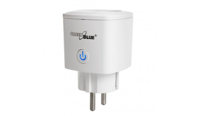 GreenBlue WiFi kaugjuhitav pistik, Android/iOS/Alexa/Google Home, energiatarve, taimer, max 3680W, t