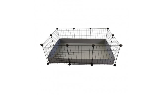 C&C Modular cage 3x2 110x75 cm guinea pig, hedgehog, silver grey