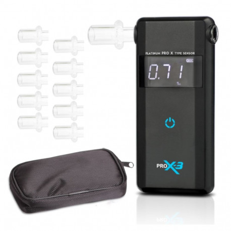 AlcoFind PRO-X-3 alkomeeter + huulikud, 12mc kalibreerimine