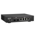QNAP QSW-2104-2S võrgulüliti haldamata 2.5G Ethernet must