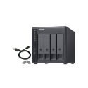 QNAP TR-004 storage drive enclosure HDD/SSD enclosure Black 2.5/3.5"