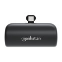 Manhattan Power Bank with integrated USB-C plug, 5000 mAh, Up to 20W output, Kickstand for Use as Ch