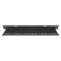 Intellinet 19" Cable Entry Panel with Cable Tray 2-Pack, with Brush, 1U, Black, 2pcs in a Box