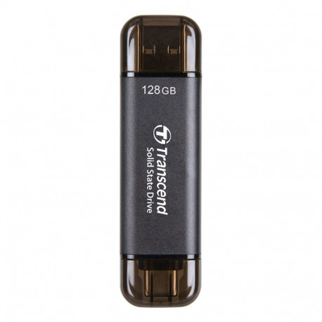 Transcend ESD310C Thunderbolt technology 128 GB USB Type-A / USB Type-C USB 3.2 Gen 2x2 Black