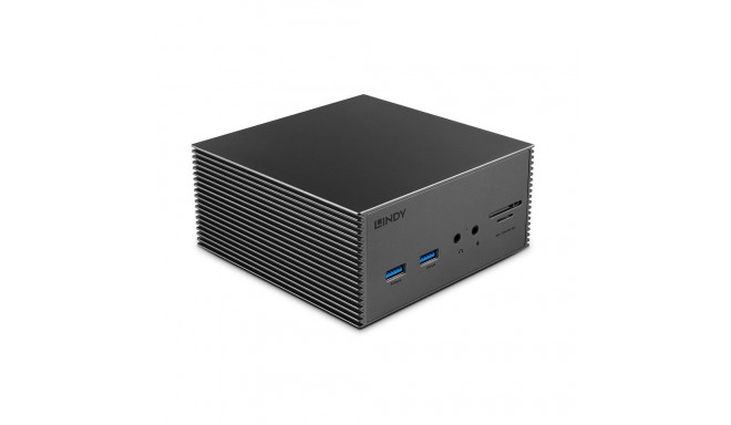 Lindy DST-Pro 101, USB-C Laptop Docking Station with 4K Support and 100W Power Supply