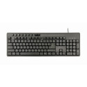 Gembird KBS-UM-04 klaviatuur hiirega universaalne USB QWERTY US inglise must