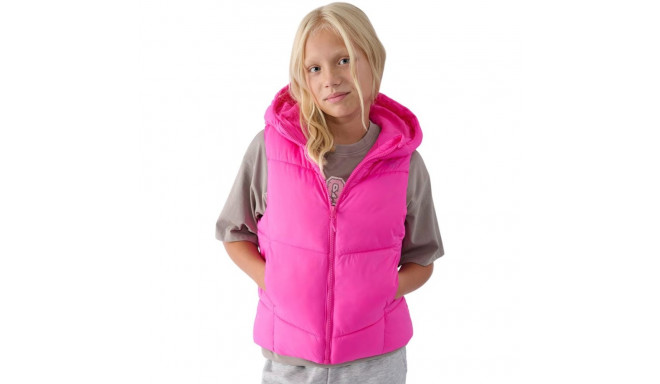 Girls' vest 4F F129 fuchsia 4FJWAW24TVJAF129 55S 158cm