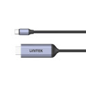 UNITEK HDMI 2.1 kaabel, USB-C, 8K, 1,8 m, V1423B