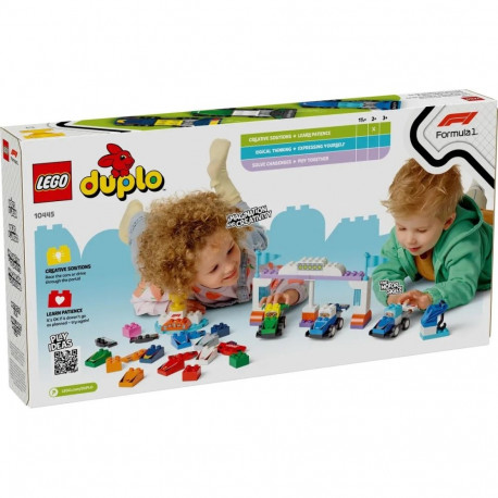 LEGO DUPLO ehituskomplekt 10445 F1 meeskonna võistlusautod ja sõitjad