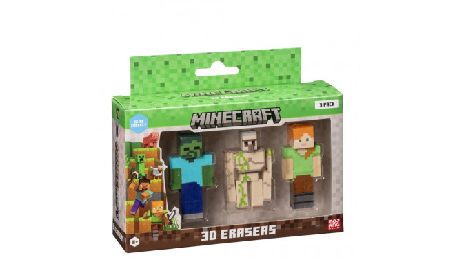 Minecraft 3D kustutuskummid 3 tk VER.C