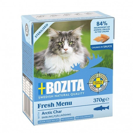 BOZITA märg kassitoit fresh menu steriliseeritud arctic char 370g