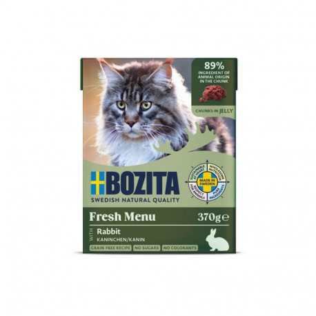 BOZITA märg kassitoit Fresh Menu jänes tarretises 370g