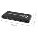 Qoltec 51798 Aktiivne HDMI Jagaja 4 x HDMI 4K x 2K | 3.4Gb/s