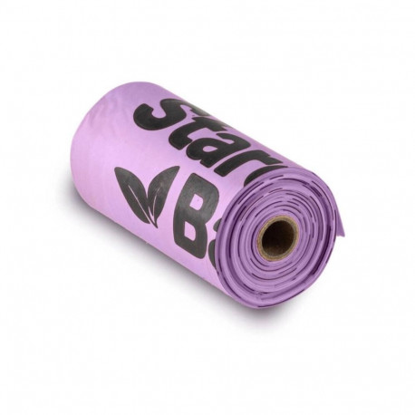 STARCHBAG BIO komposteeruvad koerakaka kotid lilla – 1x15 tk