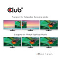 CLUB3D UNIVERSAL USB Gen1 Type-C Triple Display Dynamic PD Charging Dock with 65 Watt PS ( VGA, HDMI