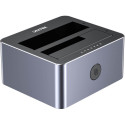 Unitek Y-3027GY01-EU Ketta Kloonimise Jaam 2 x SATA 2.5"/3.5" USB-C 10Gbps