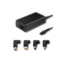 Qoltec 51761 Lenovo jaoks mõeldud Toiteadapter | 65W | 4 pistikut | +toitekaabel