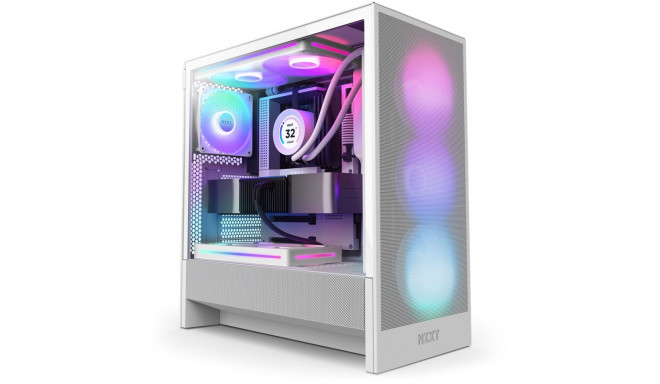 NZXT miditorn H5 Flow RGB, valge