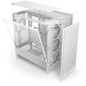NZXT H5 FLOW RGB (2024) MIDI TOWER KORPUS AKNAGA VALGE