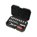 YT. Mutrivõtmete Komplekt 17-osaline 3/8"/1/2" SPLINE LÄBI