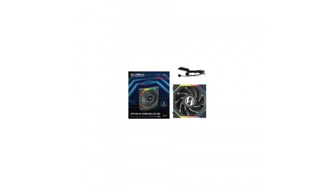 Lian Li UNI FAN SL juhtmevaba LCD 120 reverse blade arvutikorpuse ventilaator 12 cm must 1 tk