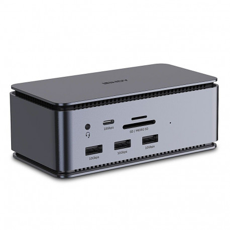 Lindy DST-Pro USB4, USB-C sülearvuti dokk