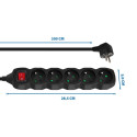 Esperanza ELK215K power extension 3 m 5 AC outlet(s) Indoor Black
