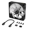Corsair iCUE LINK RX140 RGB seeria, PWM ventilaator - 140mm, must