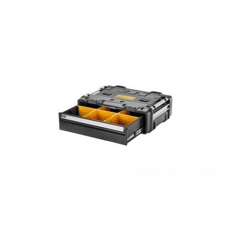 DeWALT DWST08510-1 väikeste osade/tööriistakast alumiinium, plast must, roostevaba teras, kollane