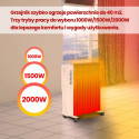 Extralink NY-25W1 | Elektriline õliradiaator | 2500W, 11 ribiga