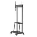 Techly põrandastatiiv riiuliga 32-70" LCD/LED/Plasma telerile