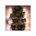 Garden garland V-TAC VT-71510 5W 5 m rope, 10 bulbs 0.5W IP44 3000K 550lm (SKU 212728) Black