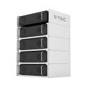 RIIUL seisev energiasalvesti V-TAC VT48100E-P2 moodulriiul 5,12kWh 5 moodulit maksimaalselt (SKU 115