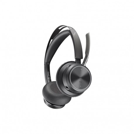 Poly Voyager Focus 2 USB-C-C peakomplekt + USB-C/A adapter + laadimisalus