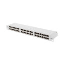 Plaadipaneel 48 porti 1U 19" CAT6 FTP varjestatud hall Lanberg