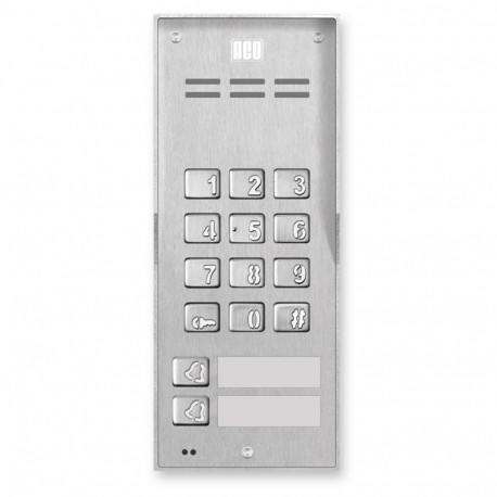 ACO FAM-P-2NPZSACC NT surface-mounted panel 2-family read. A lock is a cipher.