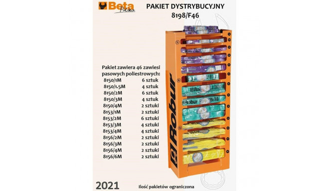 BETA WEBBING SLINGS 46pcs./ ROBUR DISPLAY.....
