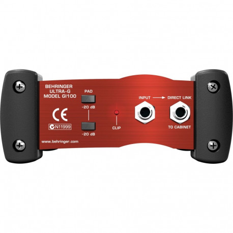 Behringer GI100 direct box Black, Red