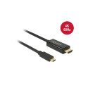 DeLOCK 85290 videokaabli adapter 1 m USB Type-C HDMI must