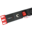 Toitejaotur PDU Rack 1U 230V/10A 8x C13 Kaabel 2m