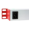 Toitejaotur PDU Rack 1U 230V/10A 8x C13 Kaabel 2m