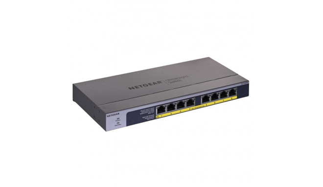 NETGEAR GS108PP haldamata gigabit ethernet (10/100/1000) toitega üle etherneti (PoE) must