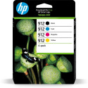 HP 912 4-pack must/sinine/punane/kollane originaaltindiprinteri kassetid