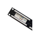 Qoltec Lappide Paneel RACK | 24 Porti | cat.6 UTP | Must