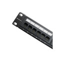 Qoltec Patch Panel RACK | 24 Ports | cat.6 UTP | Black