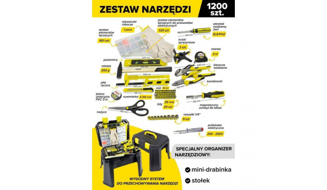 ZESTAW UNIWERSALNY 1200el. 1/4" 6-KĄT....  /WMC