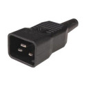Rack Power Strip 1U 8x Schuko/UNEL, cable C20 3m, 16A