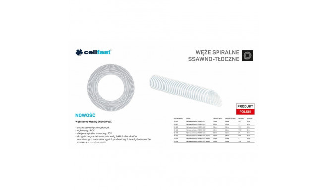 CF. SUCTION AND PRESSURE HOSE FOR PUMPS 19mm x 25mb COLOURLESS ENERGO-FLEX FOR STAND